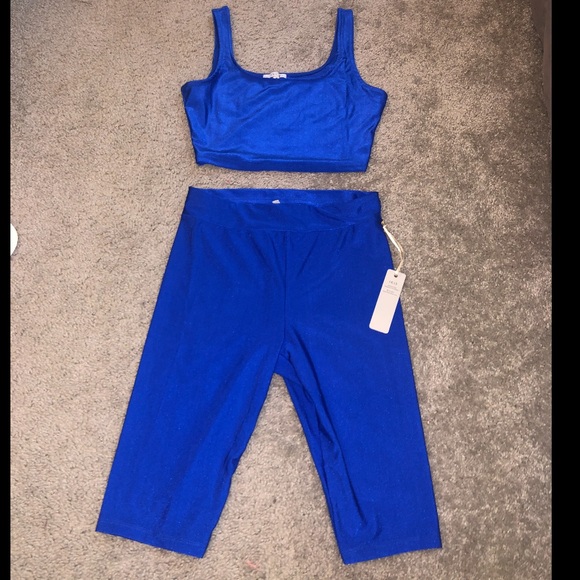 Fashion Nova Pants - NWT fashion nova biker short and tank set